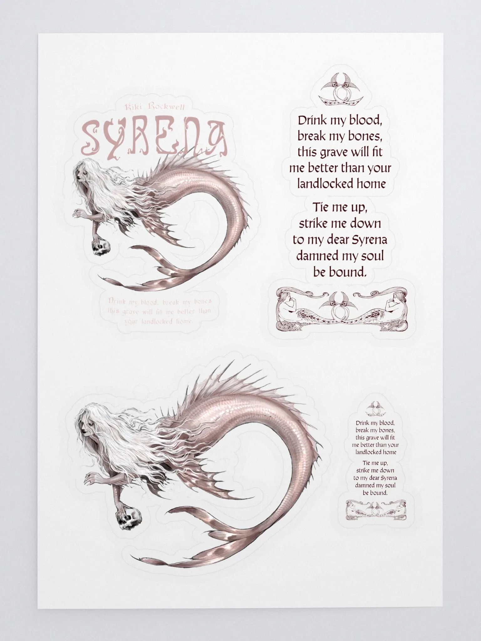 'Syrena' Official Merch Stickers product image (3)