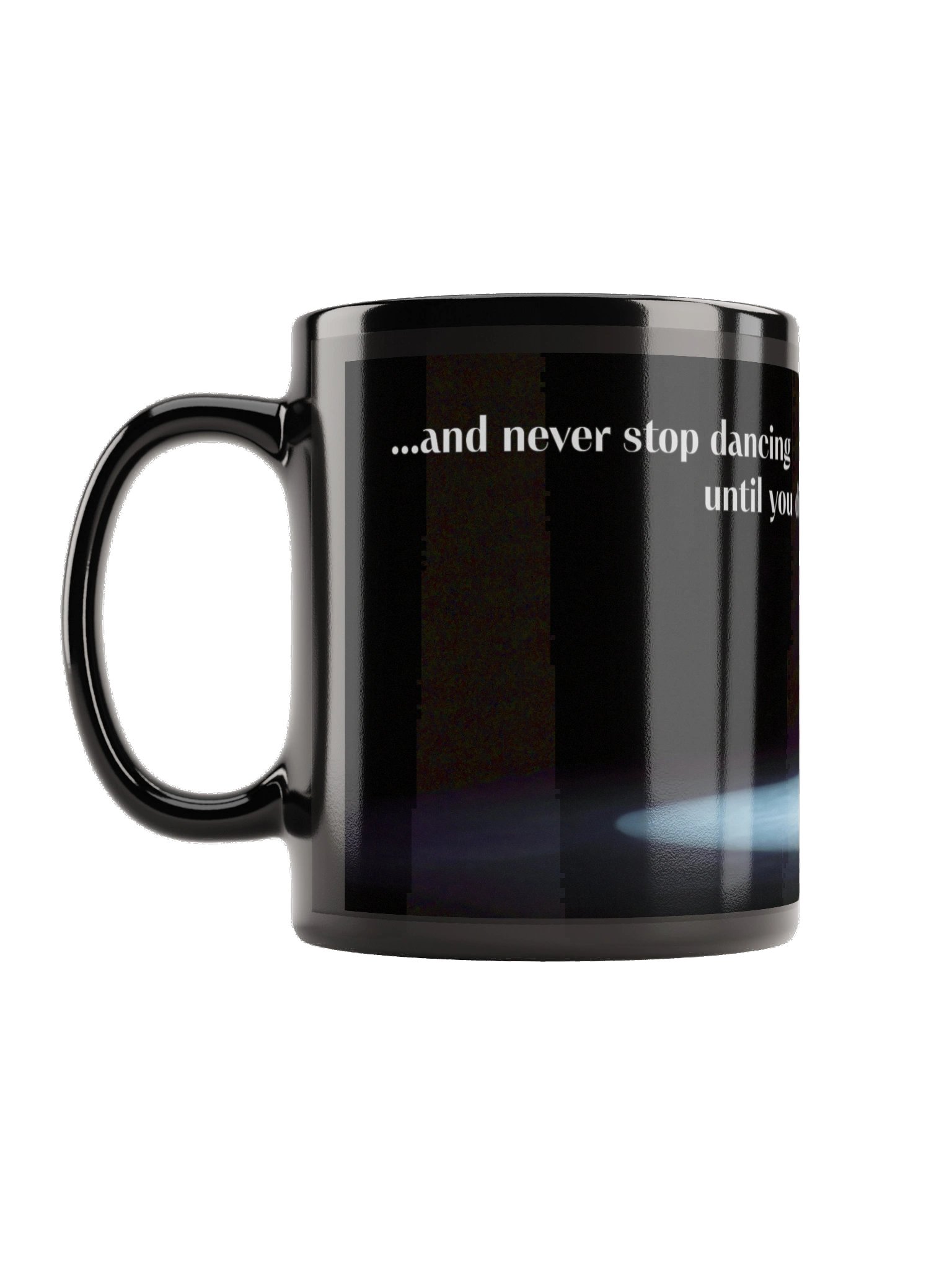 Never Stop Dancing Black Mug product image (2)