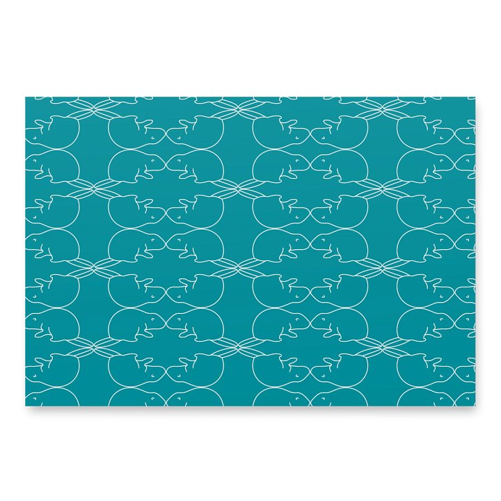 Beaver Icon - Wrapping Paper - Teal product image (2)
