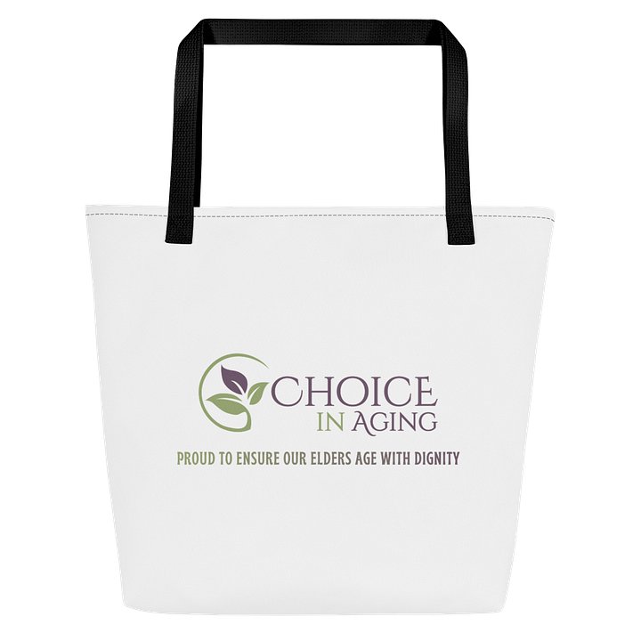 Sublicolor Tote Bag - "Aging is Just Another Word for Living" product image (2)