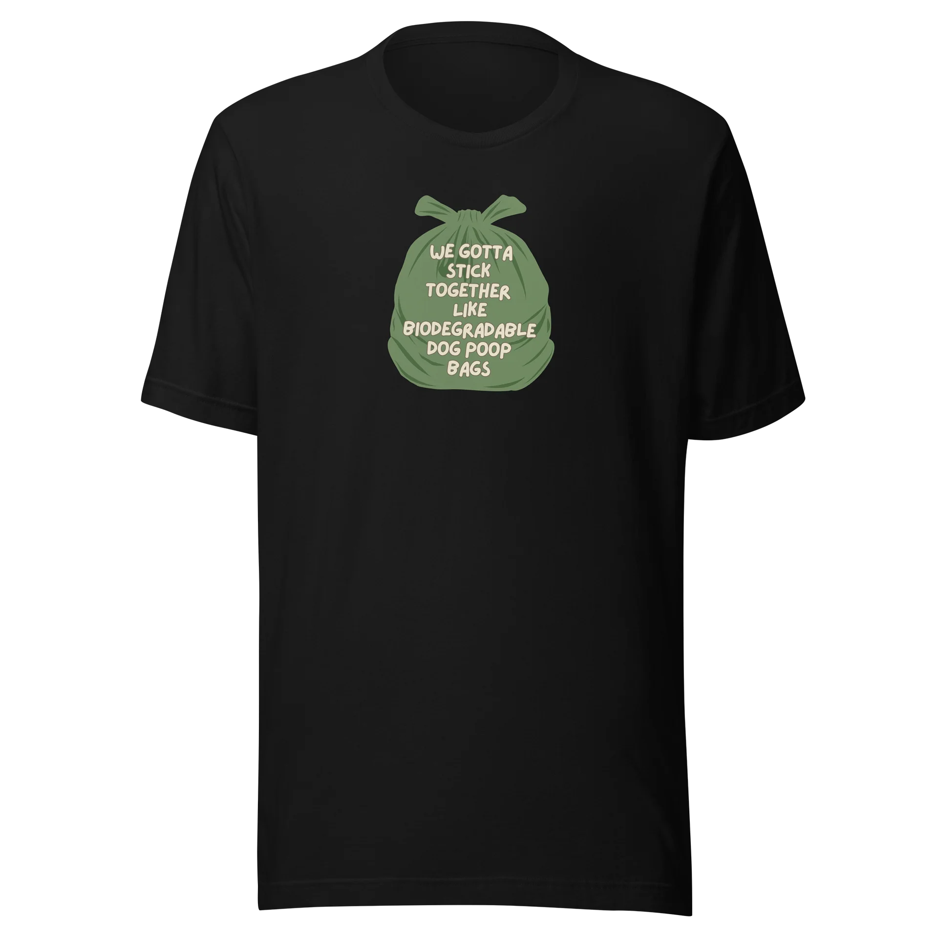 The "Biodegradable Poop Bag" Tee (Dark Tees) product image (1)