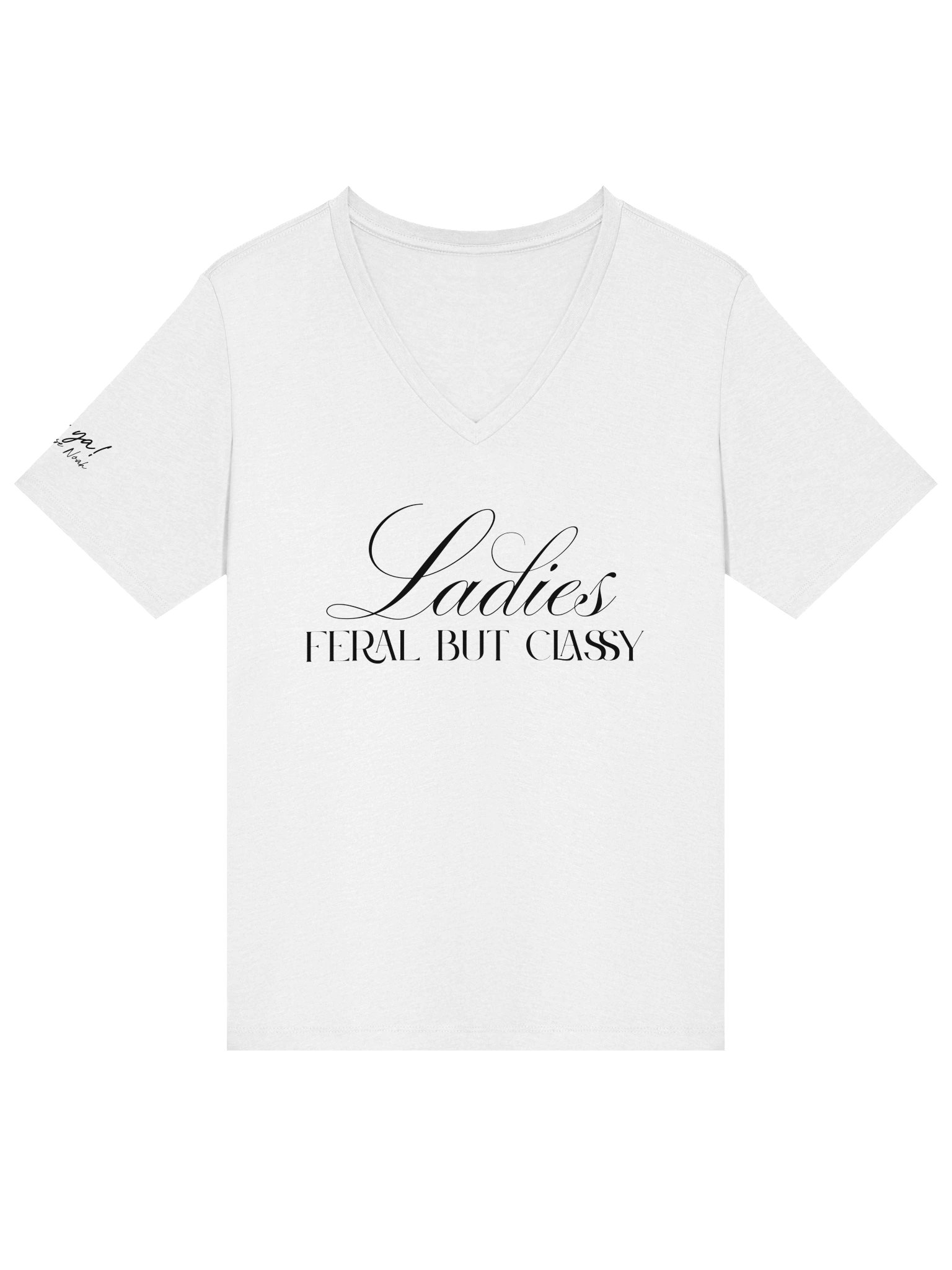 Ladies - Feral But Classy (v-neck) product image (25)
