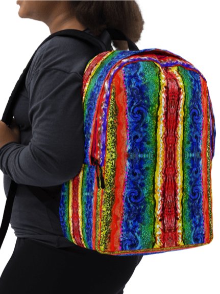 Boho colorful Stripes Backpack product image (2)