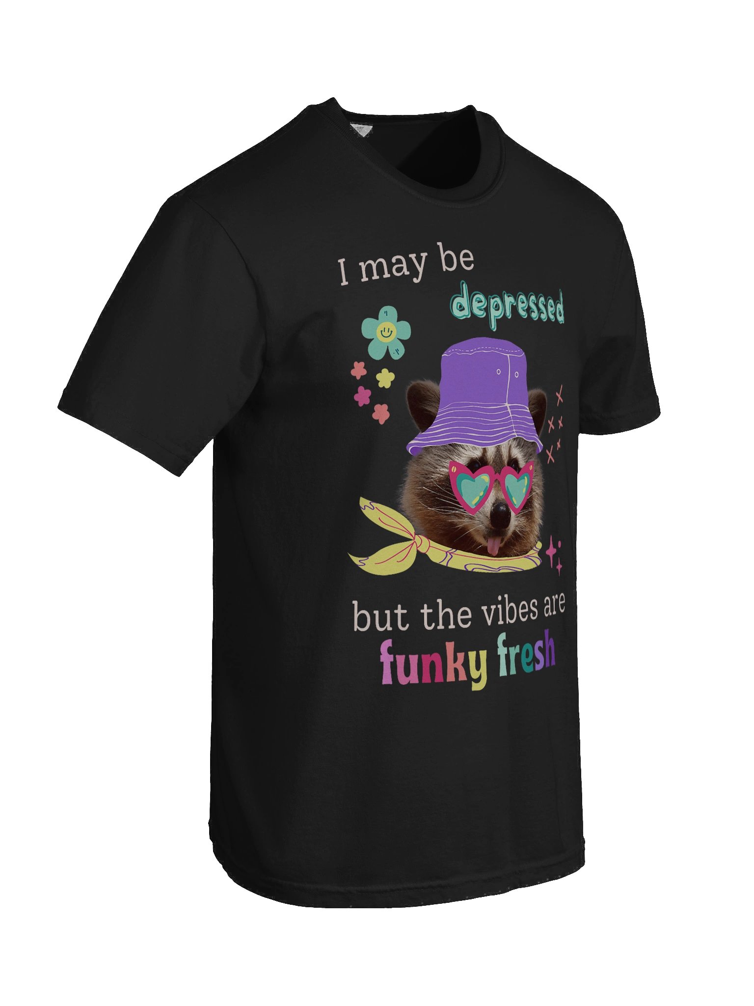 I May Be Depressed But The Vibes Are Funky Fresh Shirt product image (9)
