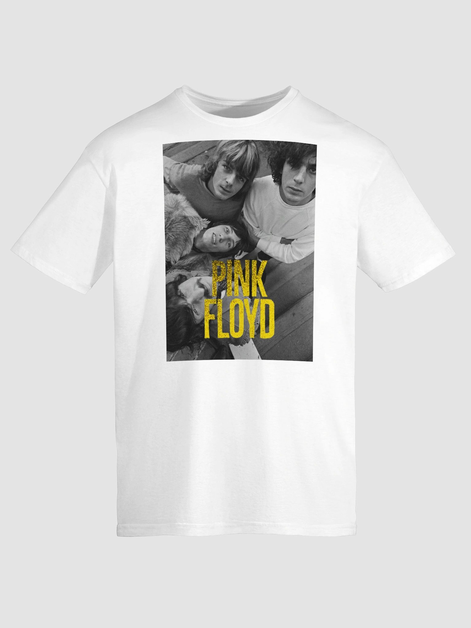 Pink Floyd Classic Band Portrait T-Shirt | Vintage Black and White Photo Graphic | Psychedelic Rock Legacy Tee product image (6)