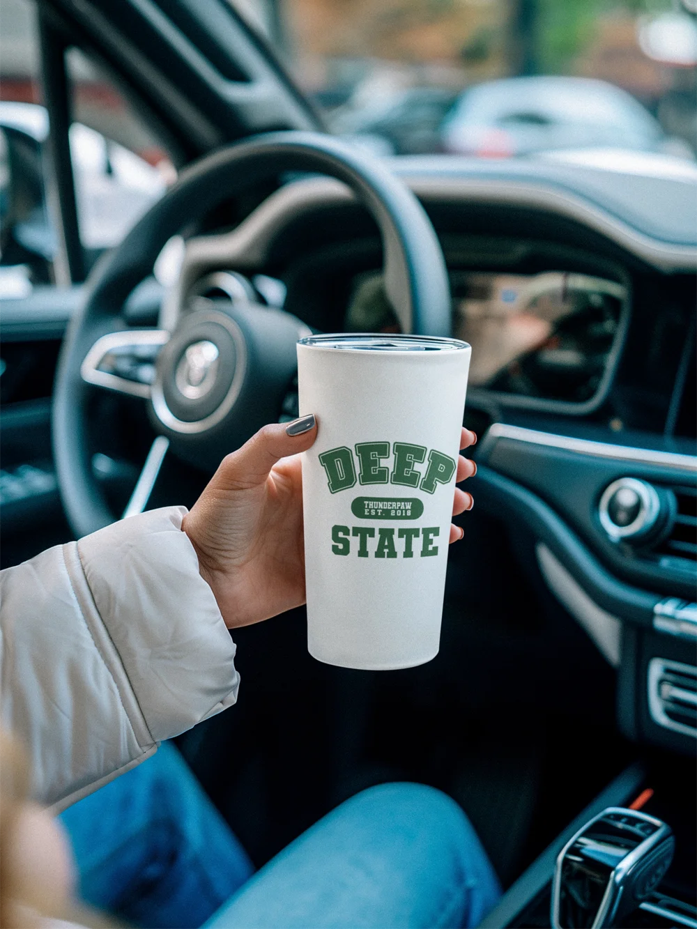 Deep State Varsity Stainless Steel Tumbler product image (1)