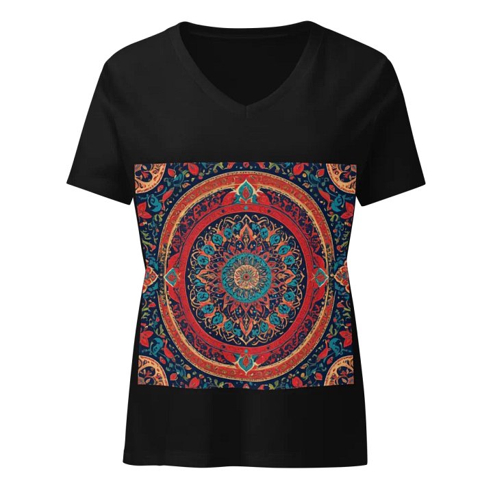 T-Shirt with Persian Carpet Design Mix of Beautiful Colors product image (1)