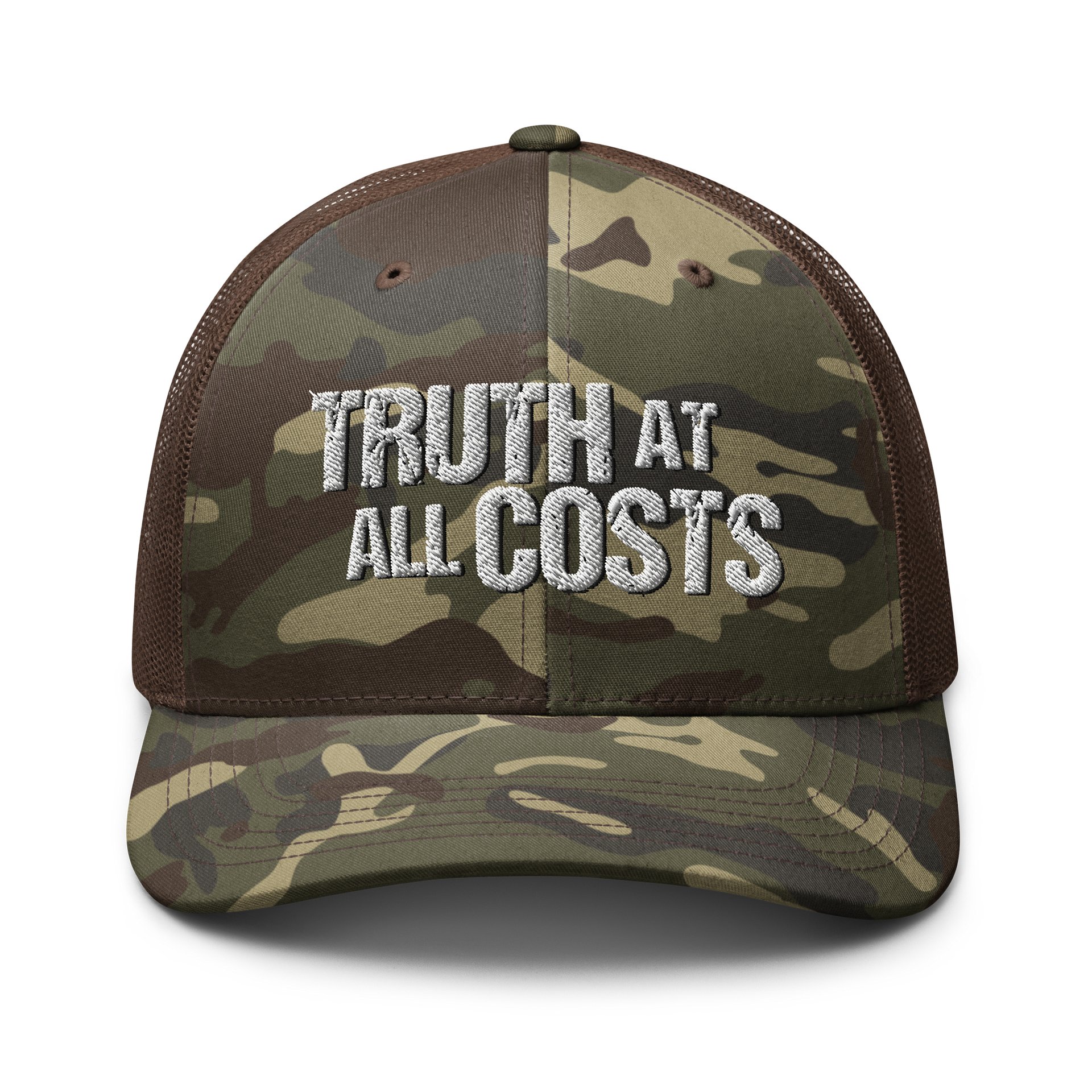 Truth at All Costs™ Camo Trucker Hat product image (1)