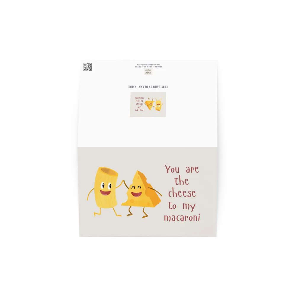 Funny Valentine's Day Card You are the cheese to my macaroni product image (3)