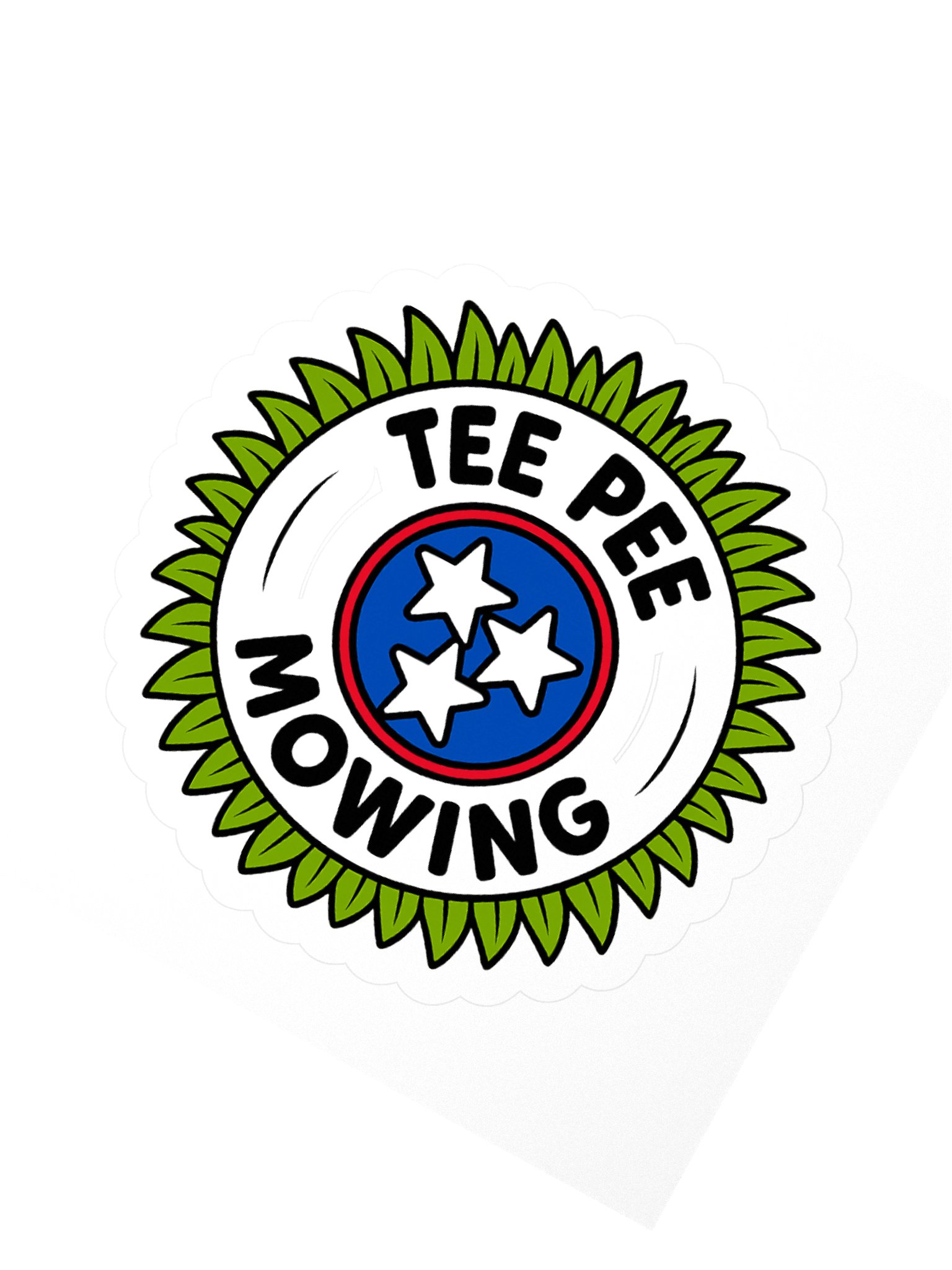 Tee Pee Mowing Sticker product image (4)