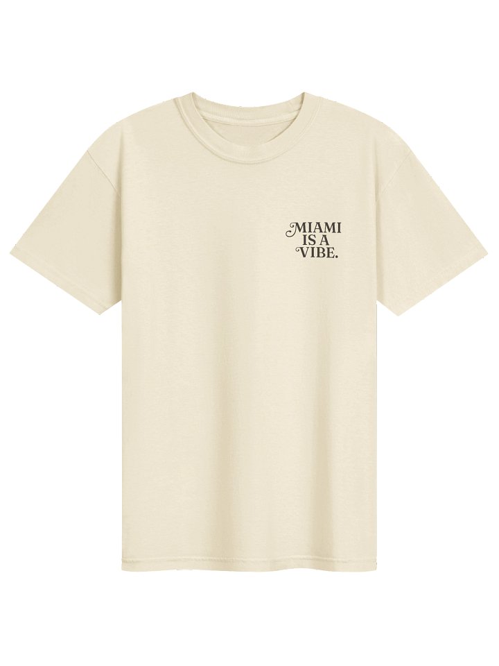 Miami Is A Vibe T-Shirt - Ivory / White product image (1)
