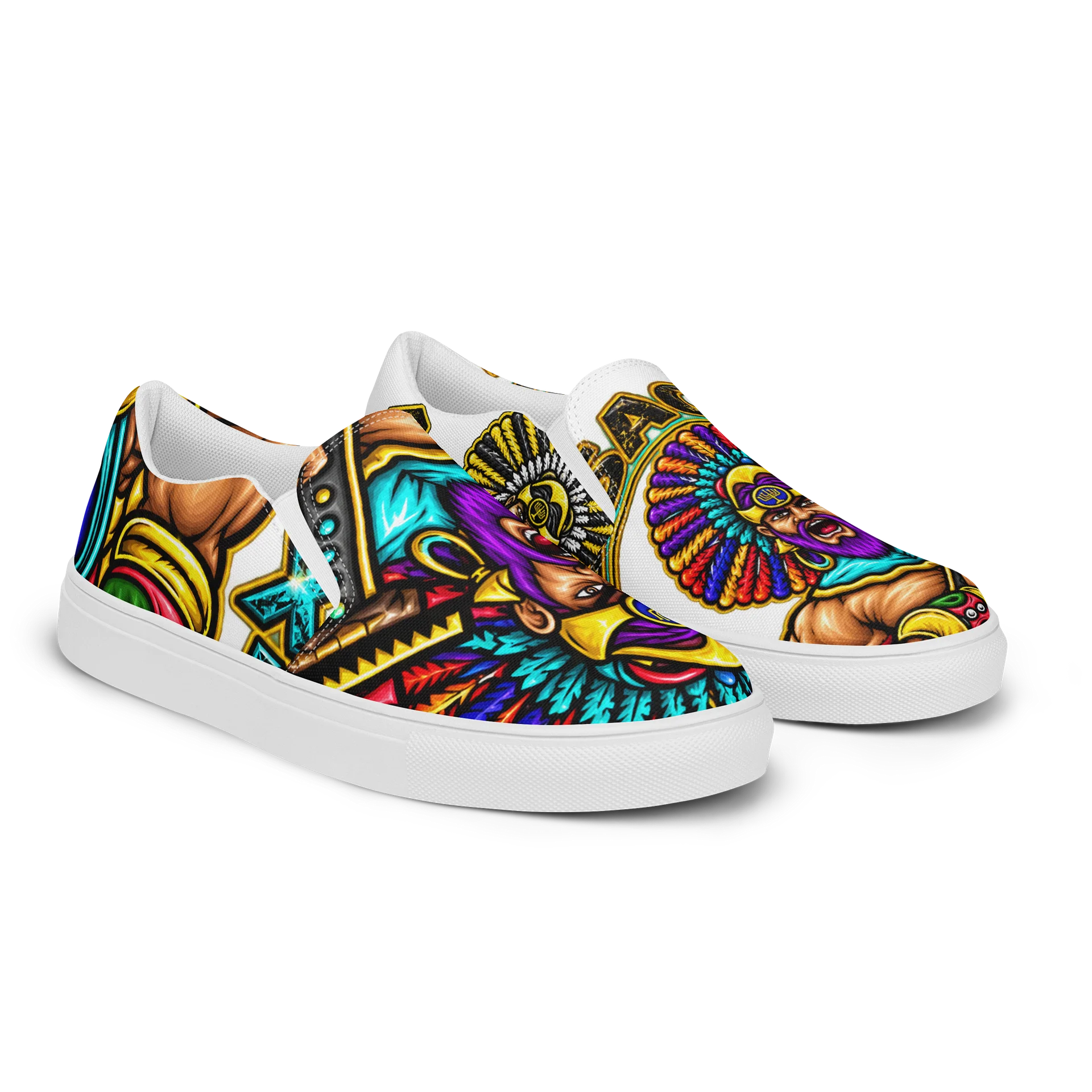 Issachar Neon Graphic Slip-On Shoes product image (2)
