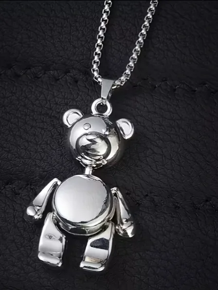 Glossy Bear Pendant Necklace product image (2)