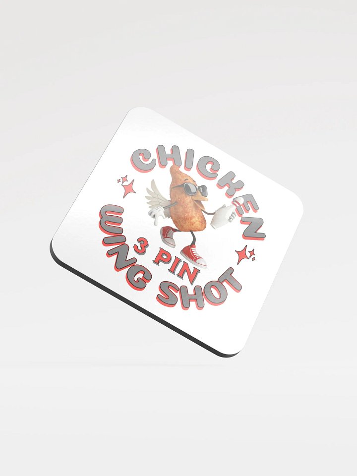 Chicken Wing Shot 3 Pin Bowling Coaster product image (2)