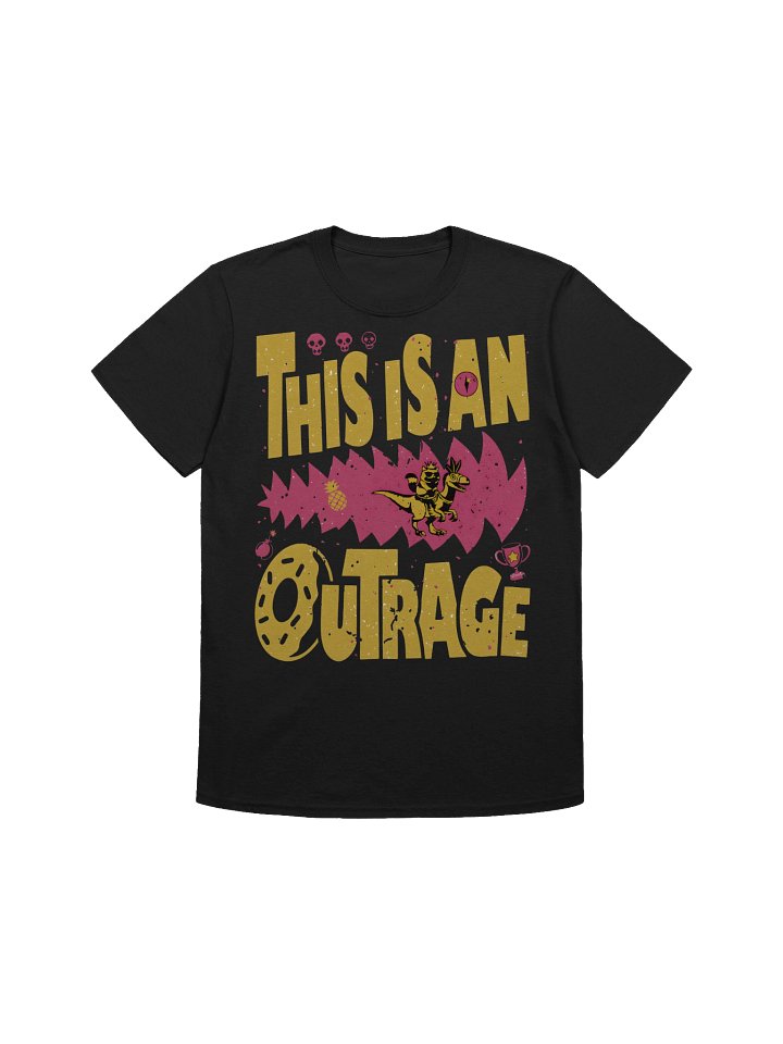 Outrageous Donut Cat Comfort Colors Shirt - Whimsical Outrage Unisex T-Shirt product image (2)