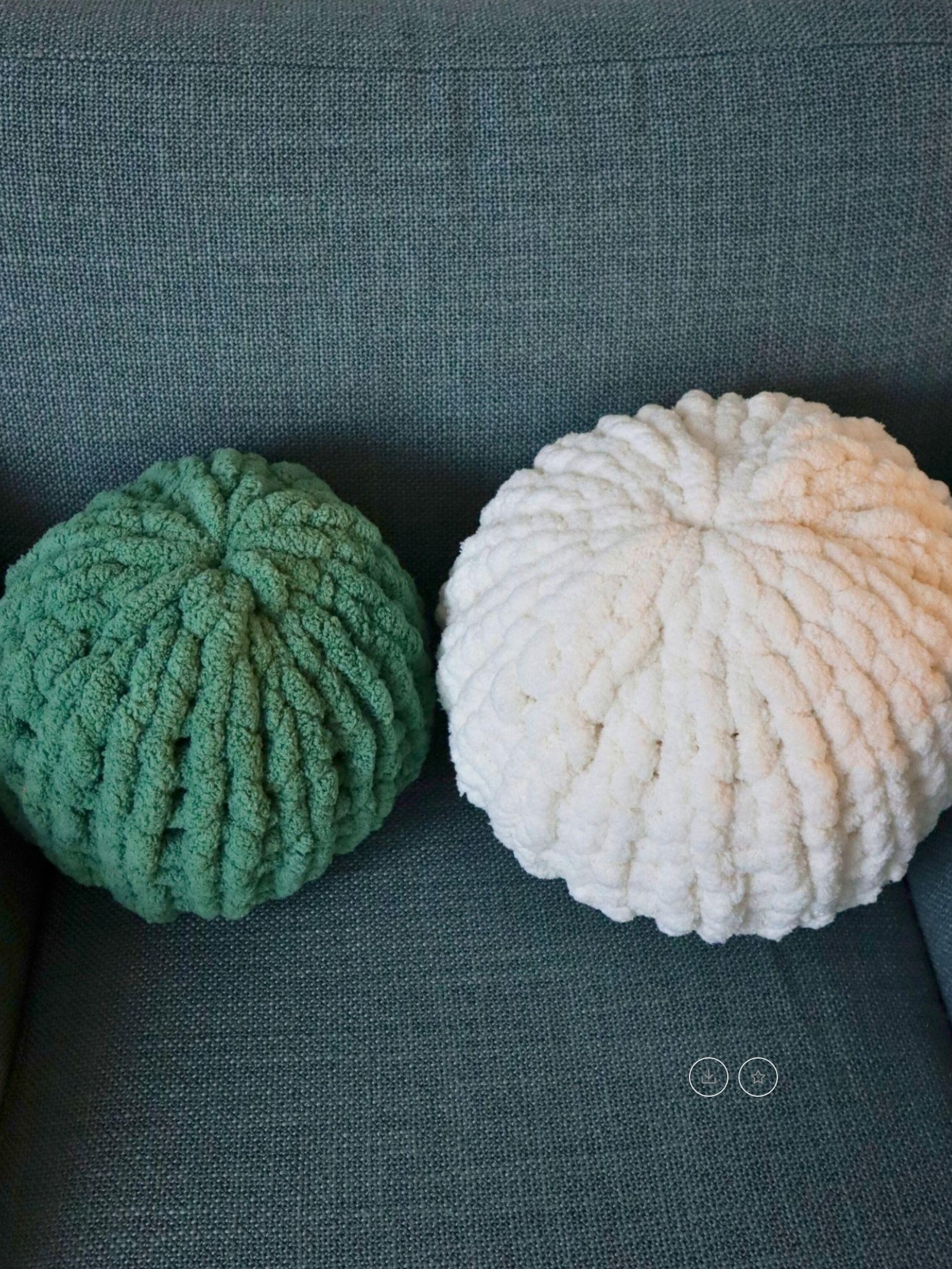 Finger Knit Round Pillow Pattern (Digital PDF Pattern) product image (7)