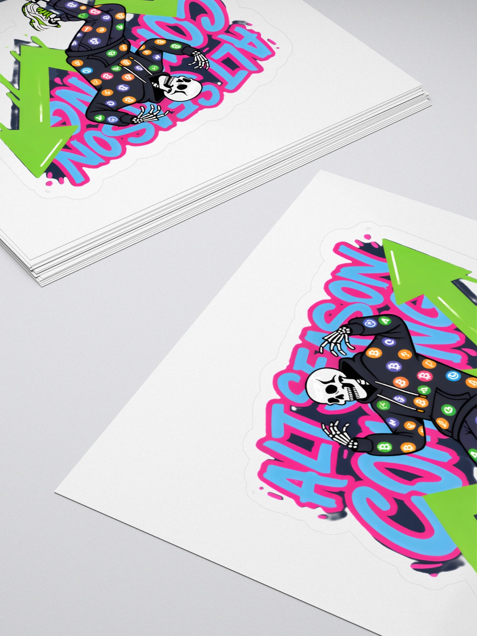 Dancing Skeleton Crypto Meme Sticker product image (4)