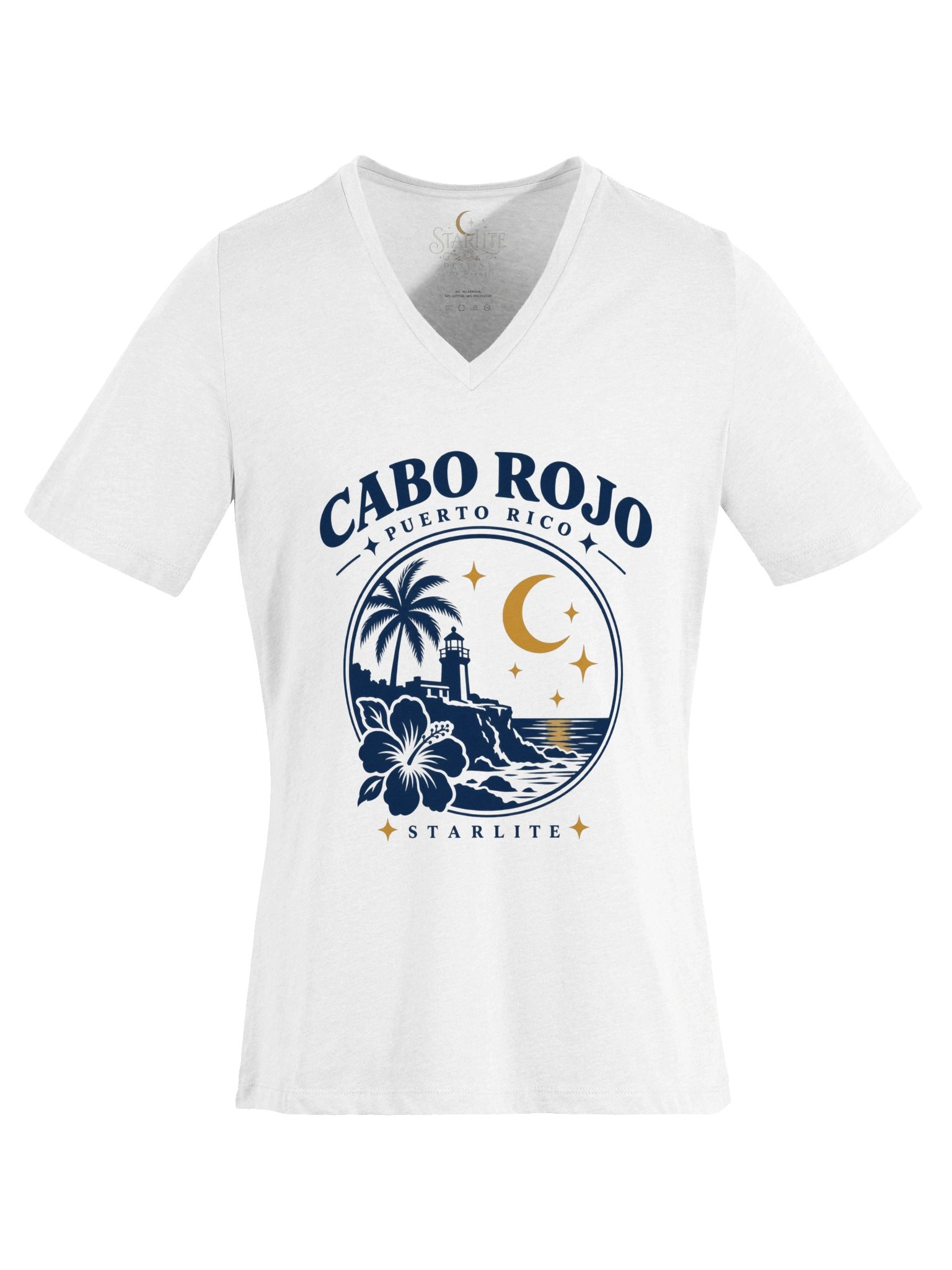 Cabo Rojo, Puerto Rico — Starlite V-Neck Tee product image (5)