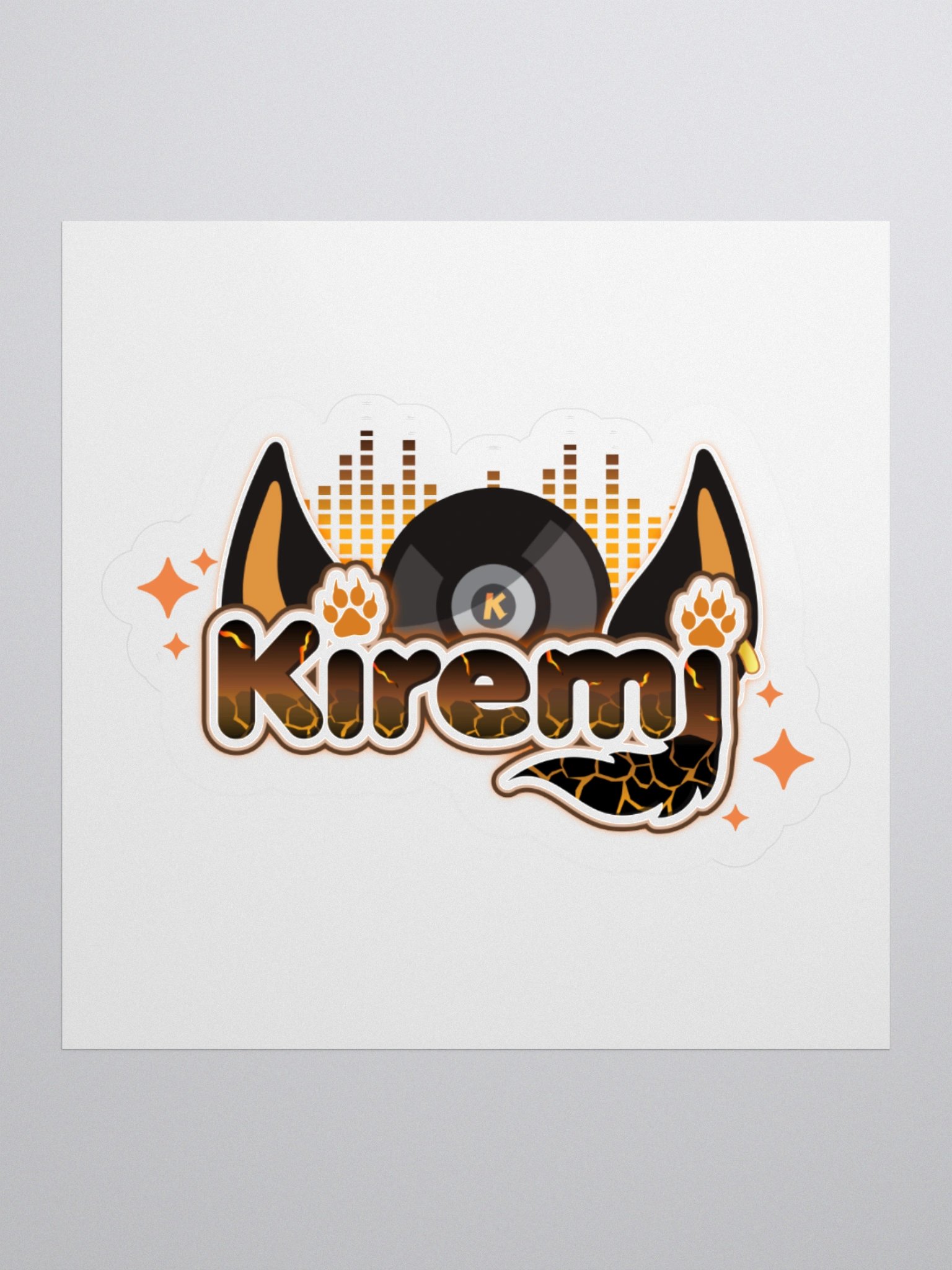 Lava Beats Kiss Cut Stickers product image (1)