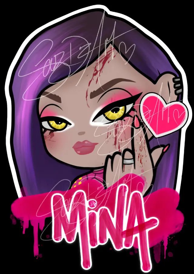 some of the mina designs I've done lately, really enjoyed doing something a little different from my usual styles and projects. very girly pop slay 💅🏻✨ #dbd #deadbydaylight #dbdclips #art #trickster