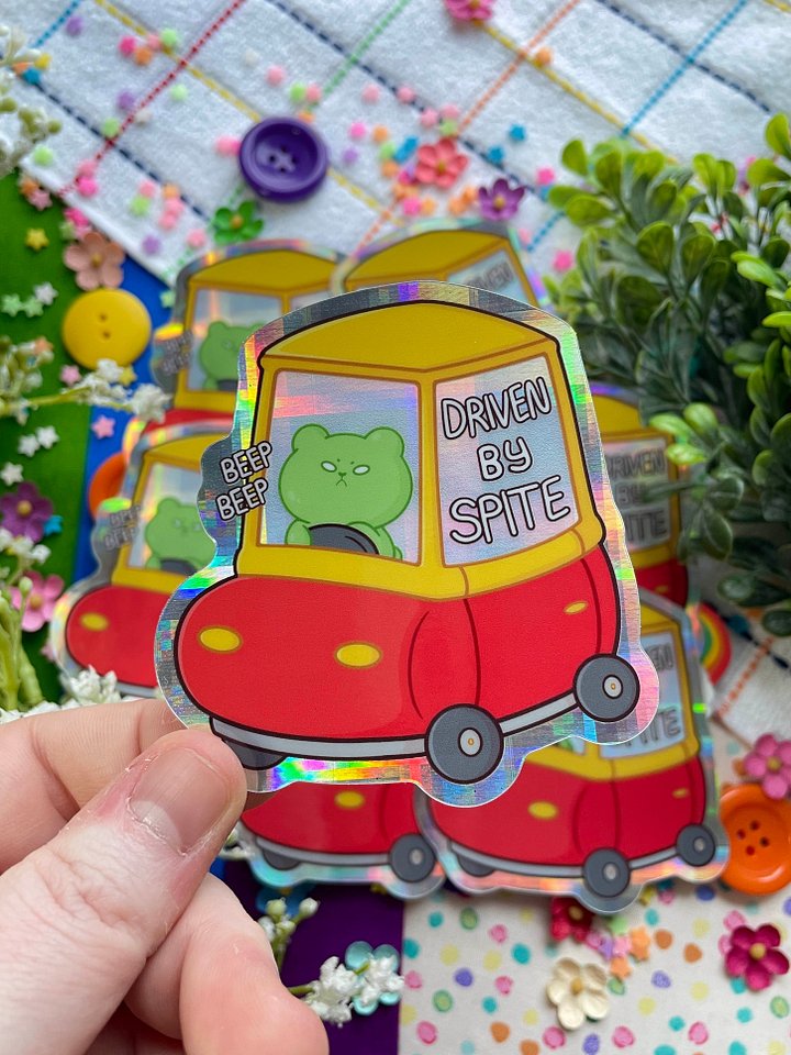 Lucy "Driven by Spite" Sticker product image (2)