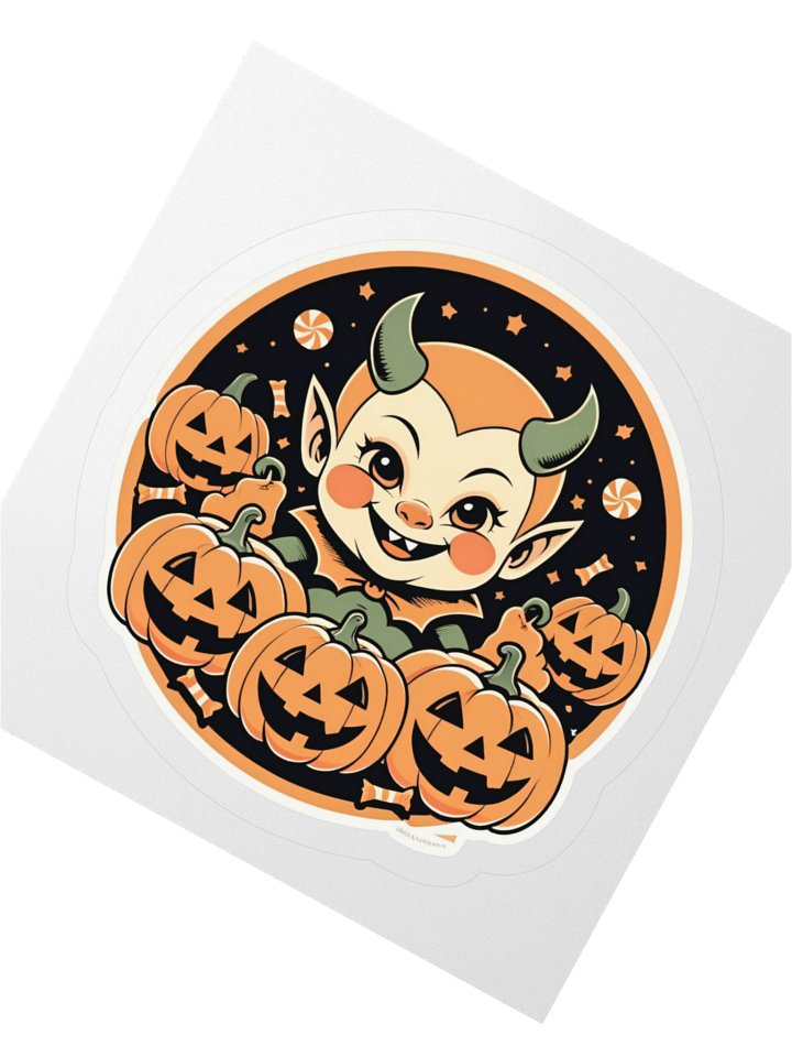 Halloween Devil Kiss Cut Sticker product image (2)