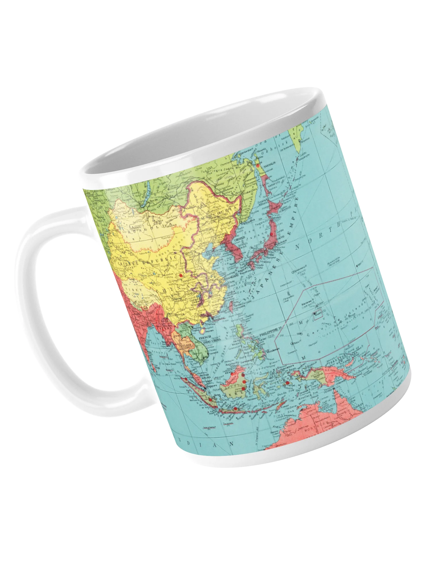 A Pacific World Map Mug product image (5)