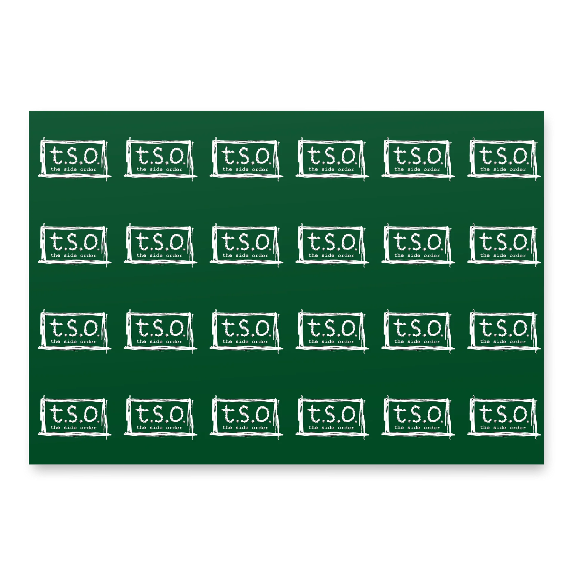 TheSideOrder Logo Pattern Wrapping Paper Sheets product image (1)