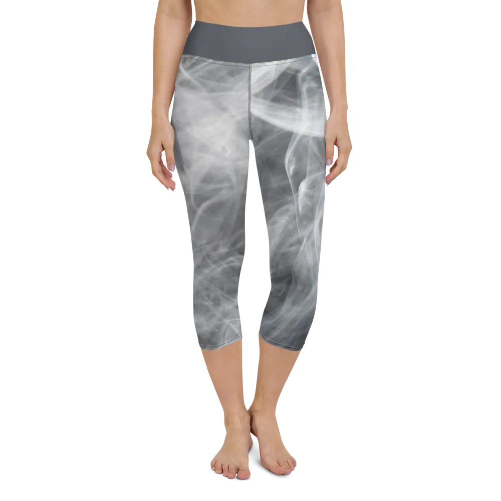 Swirling Mist Yoga Capri Leggings product image (4)