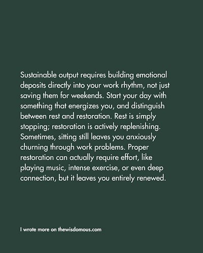 Are you in a season of stopping or restoring?