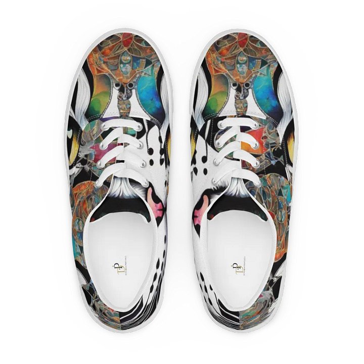 Cat Mosaic Canvas Shoes for Men product image (1)