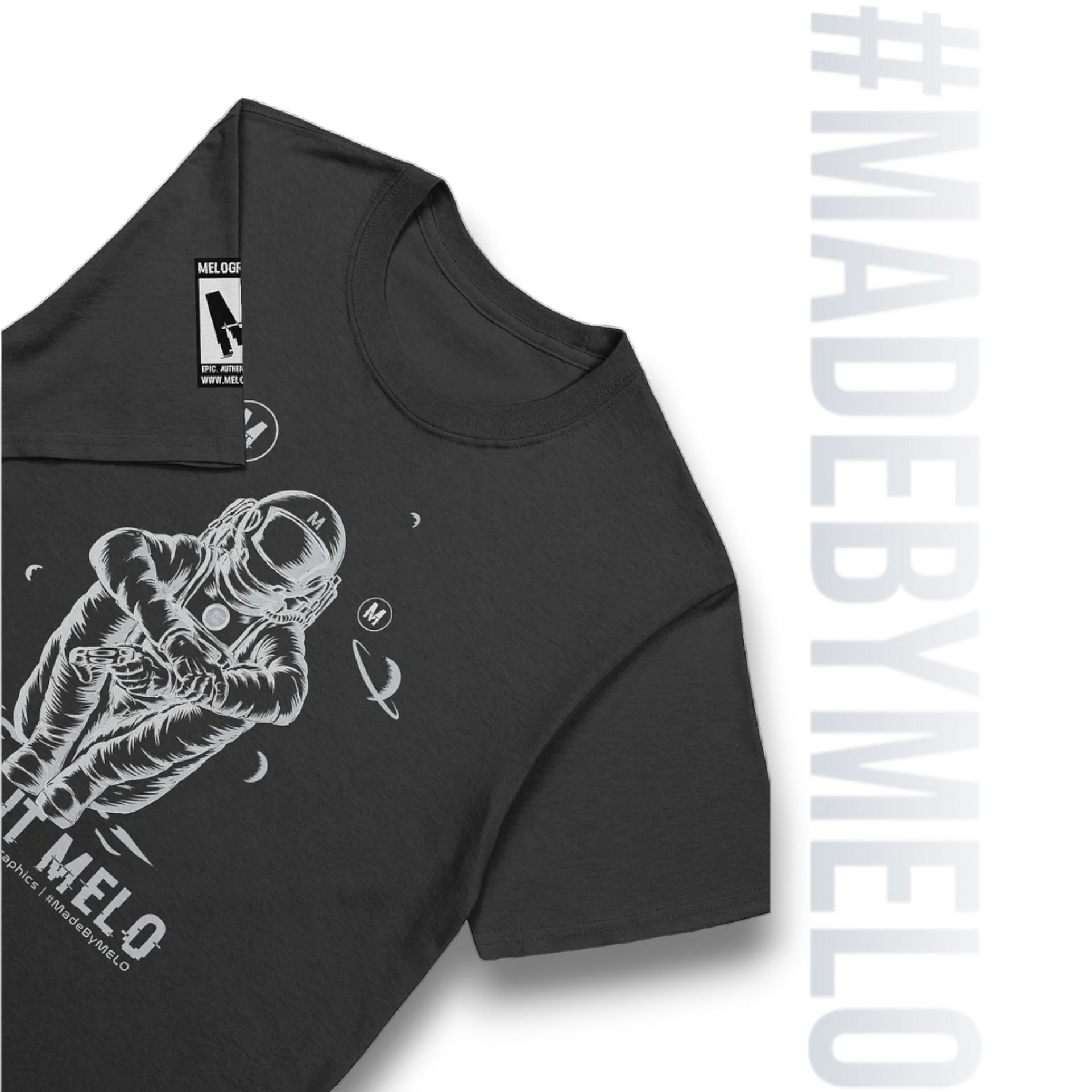 #MeloCrew Vibes: White - Basic T-Shirt | #MadeByMELO product image (2)