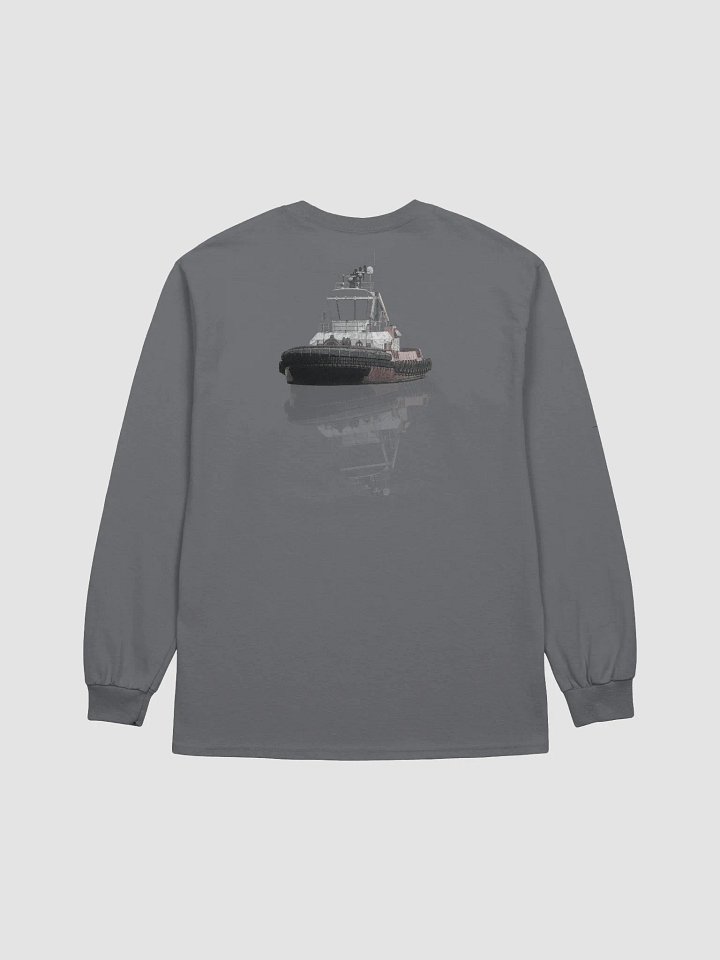 Tug Athena side & Reflection – Maritime Workwear | Twin Anchor Apparel Saltwater Long Sleeve Line product image (37)