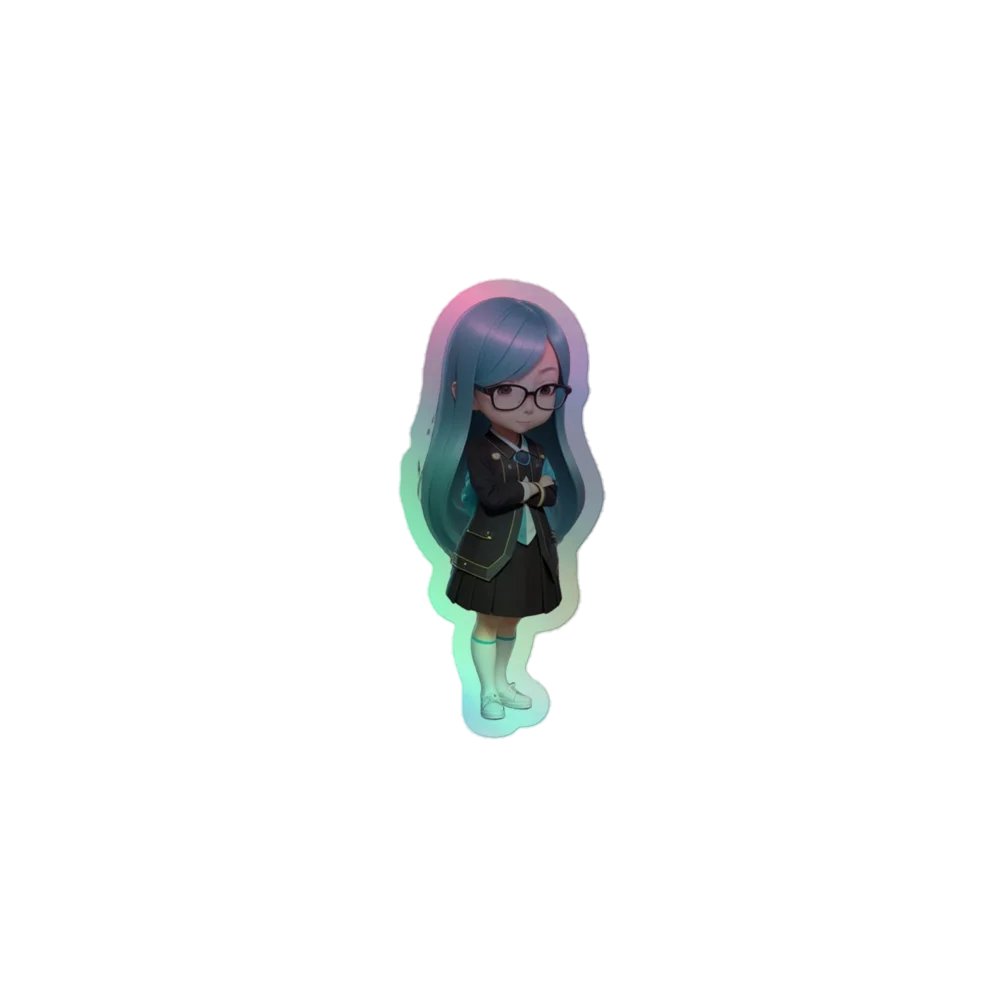 (AQUA CHIBI) K "HOLOGRAPHIC" STICKERS product image (1)