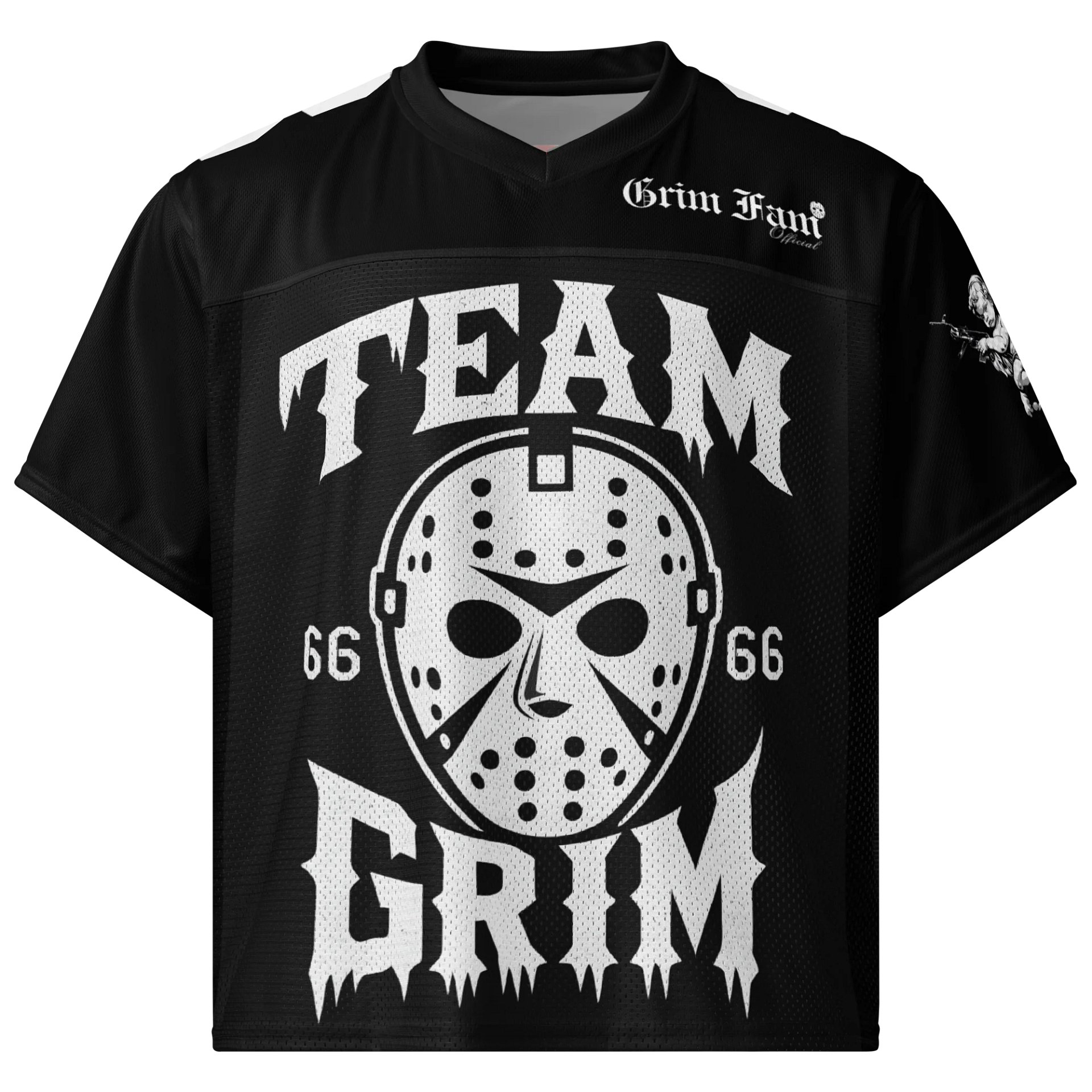 GRIMFAM TEAM JERSEY – #66 – BLACKOUT EDITION product image (1)