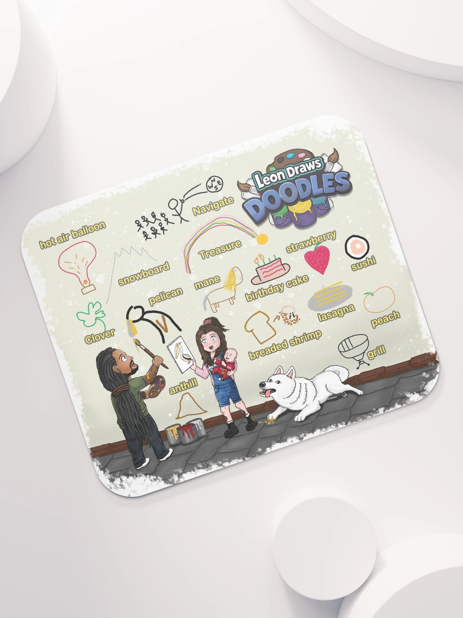 Leon Draws - Doodles Mousepad product image (7)