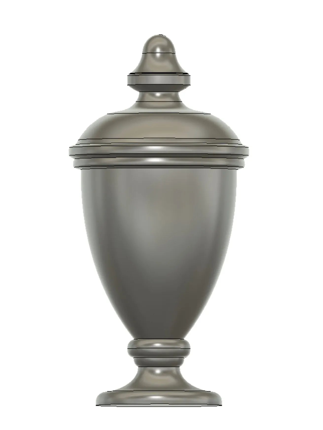 Cemetery Urn V1 3D Model product image (1)