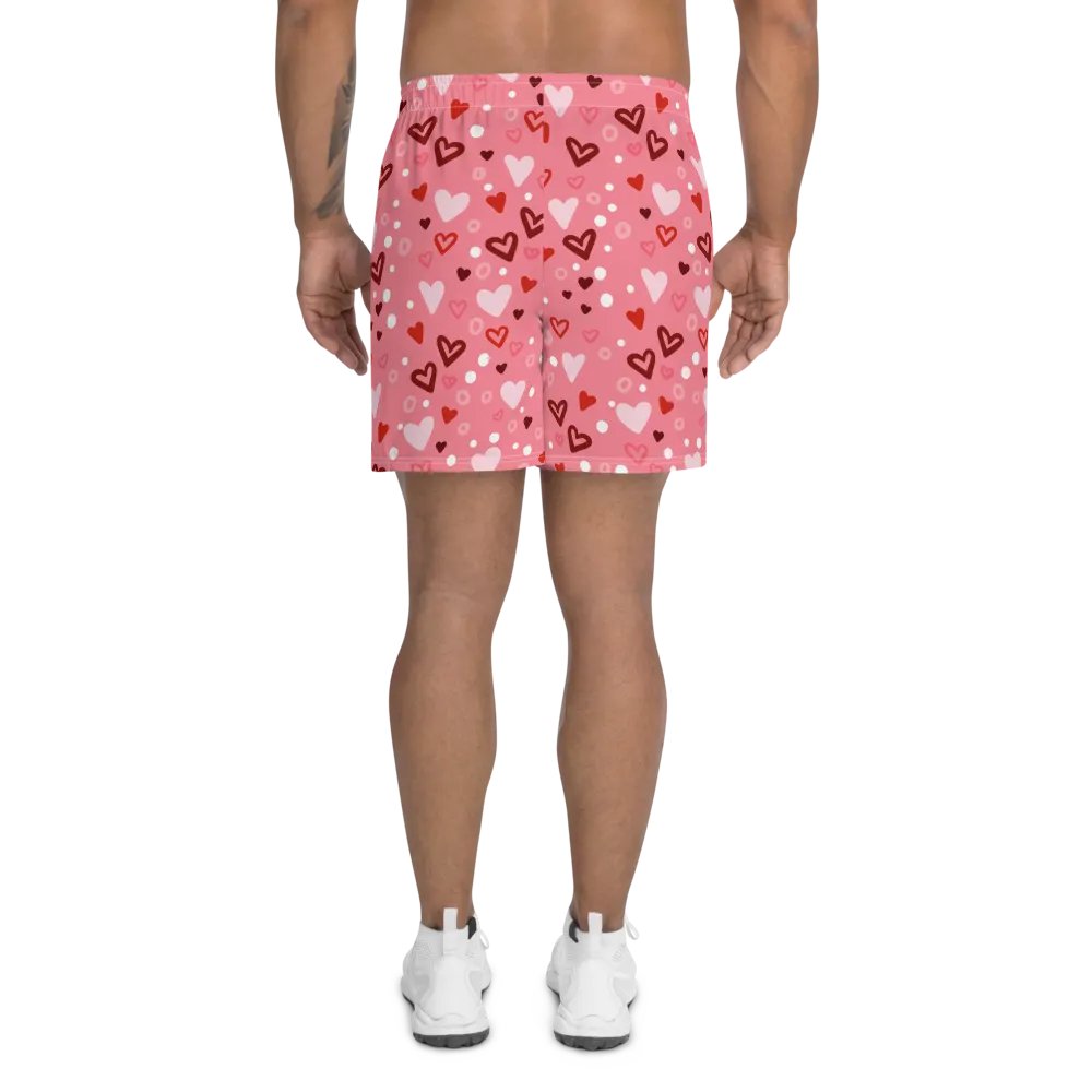 Heart Print Men's Shorts product image (1)