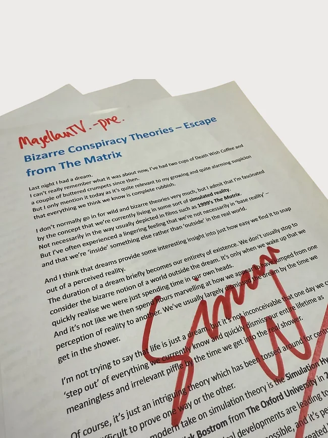 Signed by Simon