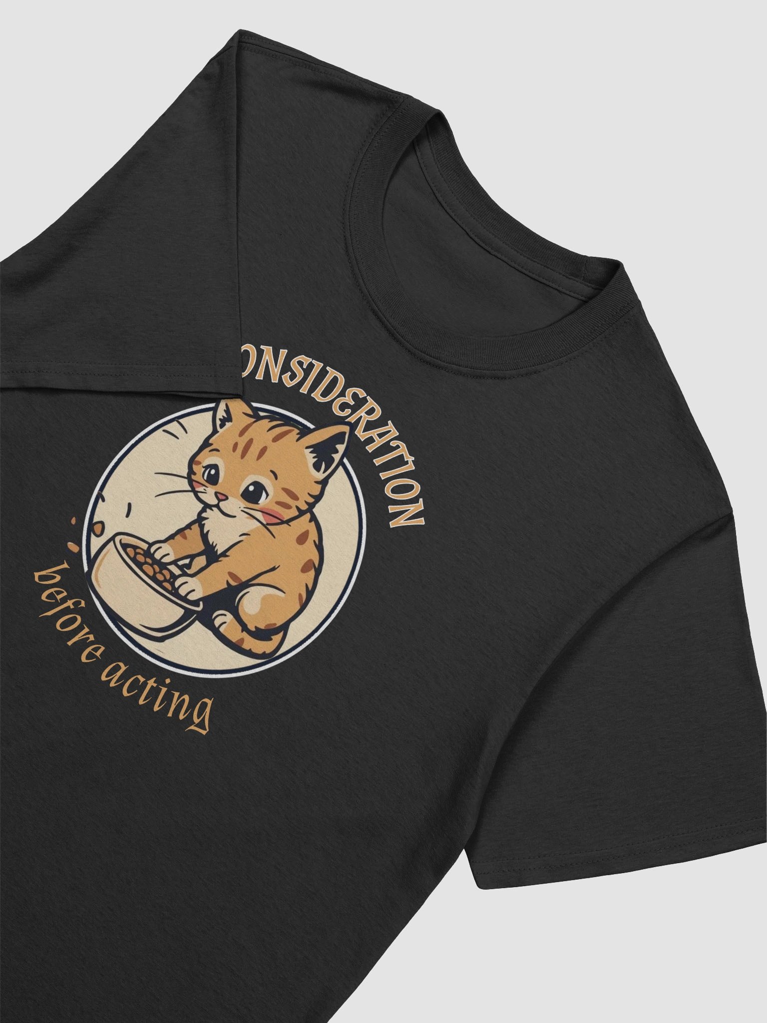 Consideration Before Acting Cat Lovers AA Recovery T-Shirt product image (2)