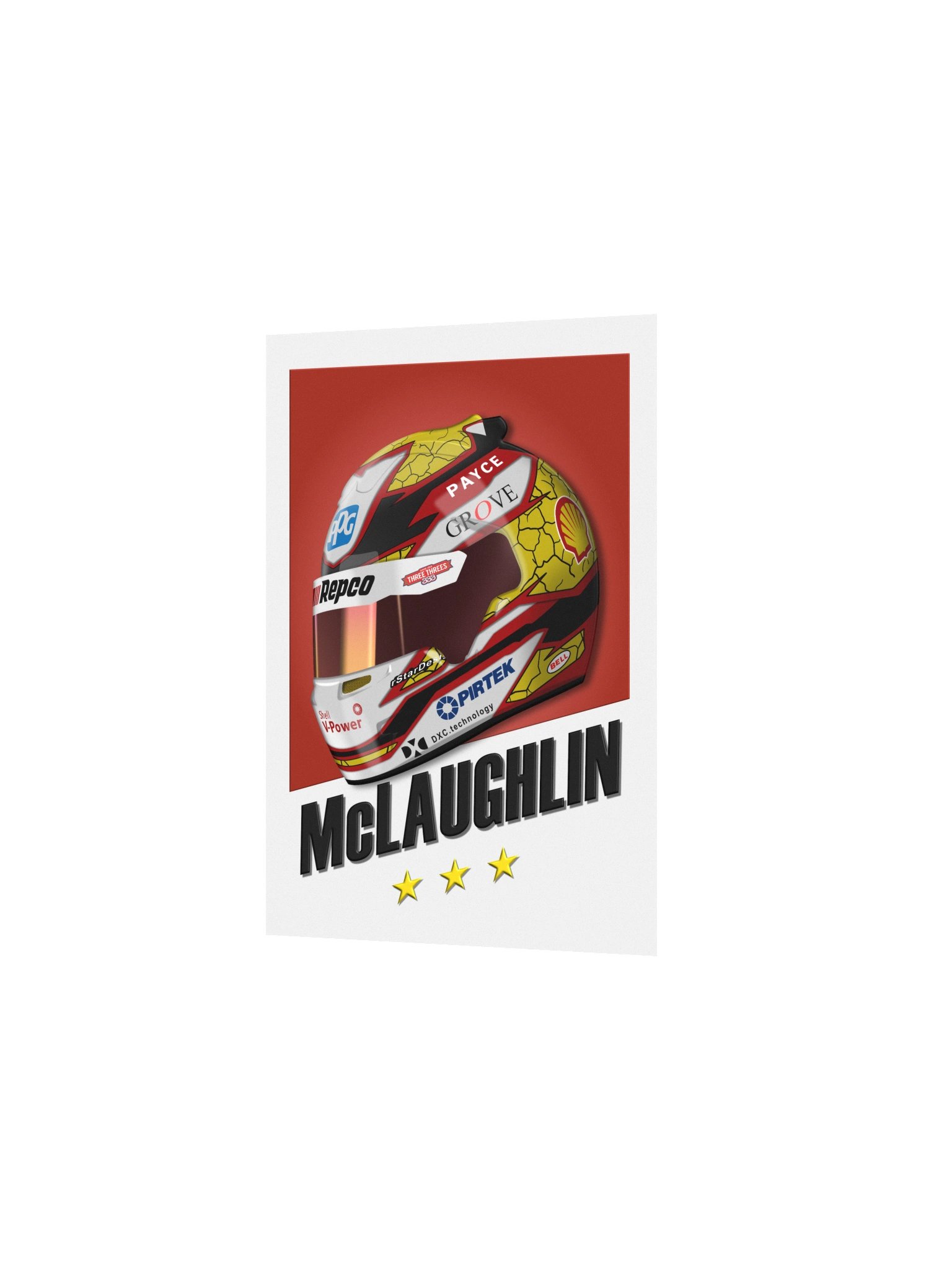 Scott McLaughlin V8 Supercars Helmet Poster product image (2)
