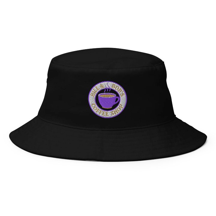 Bill and Bob's Coffee Shop | AA Recovery Bucket Hat Purple Color Design product image (1)