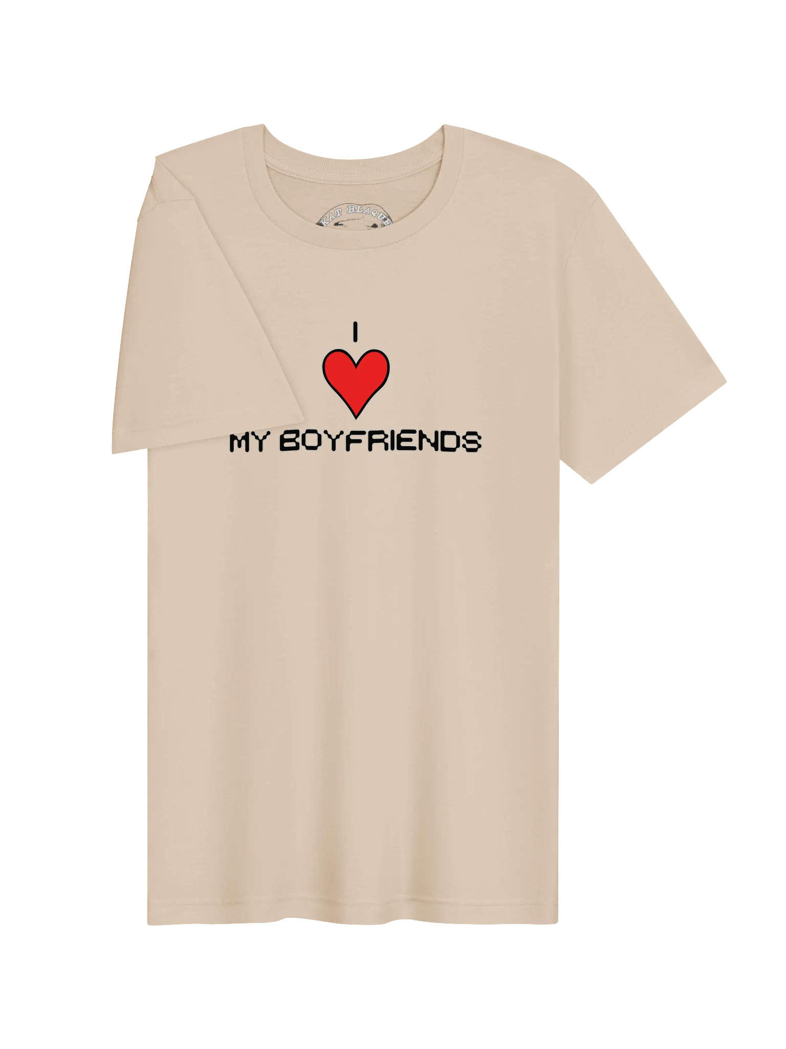 I Love My Boyfriends Super Soft White Ink Tee product image (3)