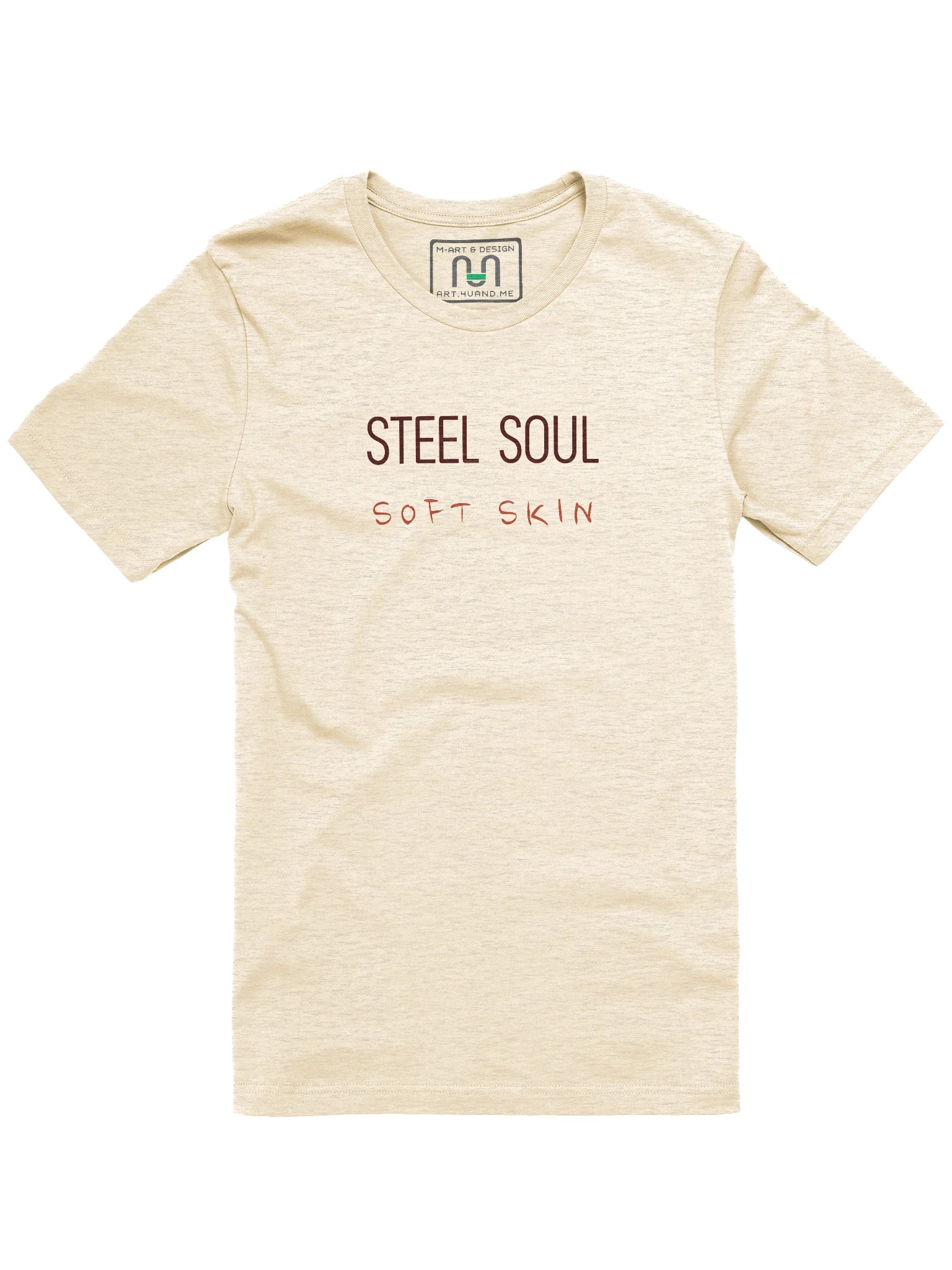 Steel Soul Minimalist Tee – Ultra-Soft Bella+Canvas T-Shirt by M-Art & Design product image (1)