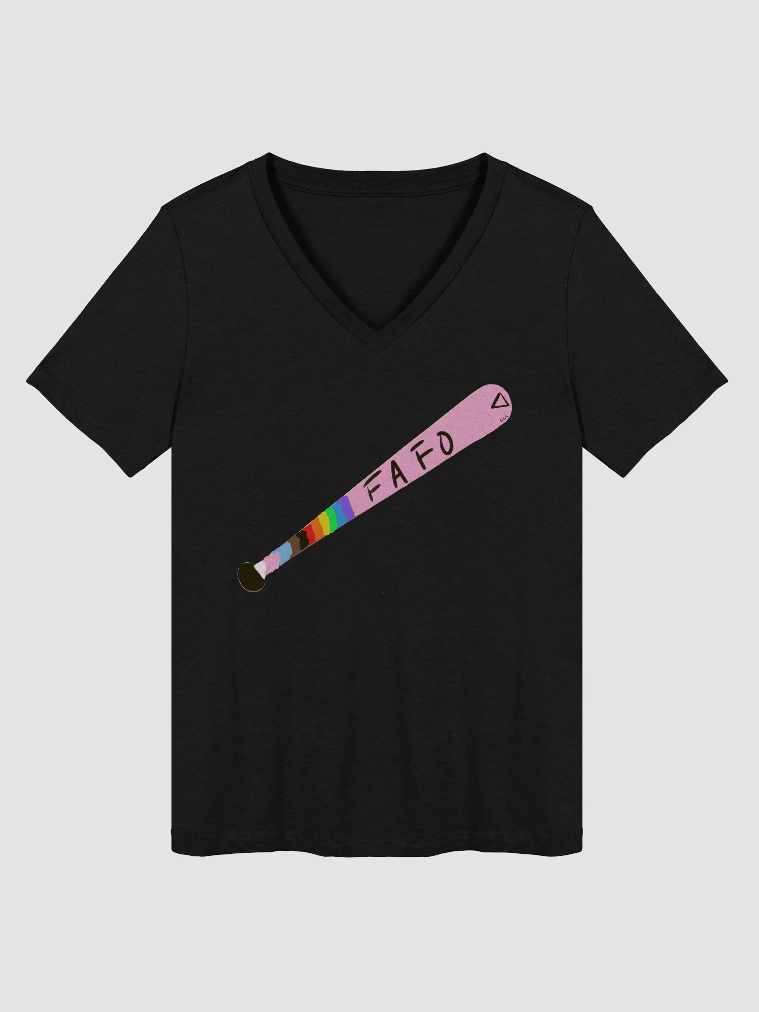 FAFO (SFW version) Relaxed V-Neck Tee product image (2)