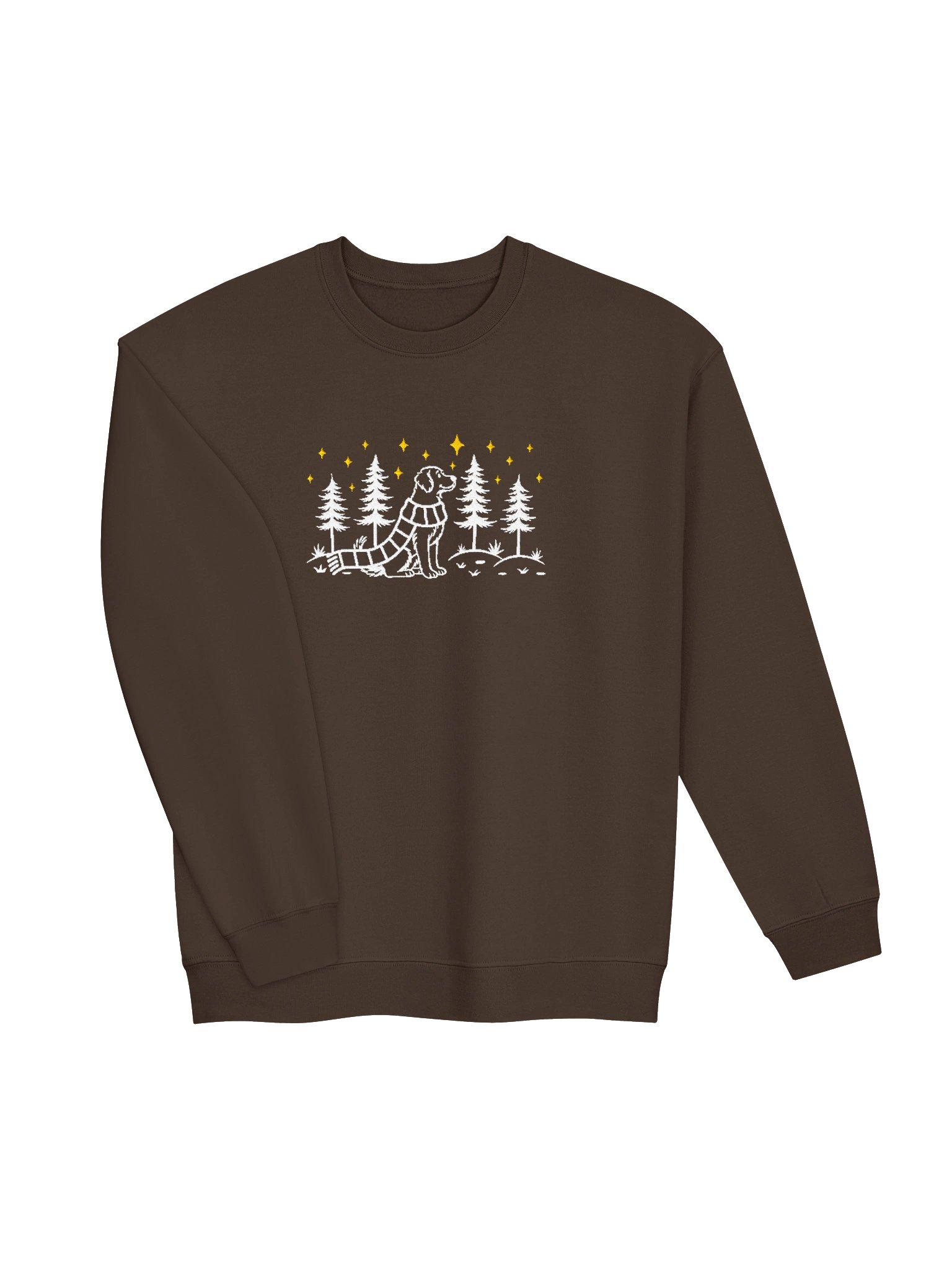 Chesapeake Bay Retriever Winter/Christmas Line Art Design Embroidered Sweatshirt product image (11)