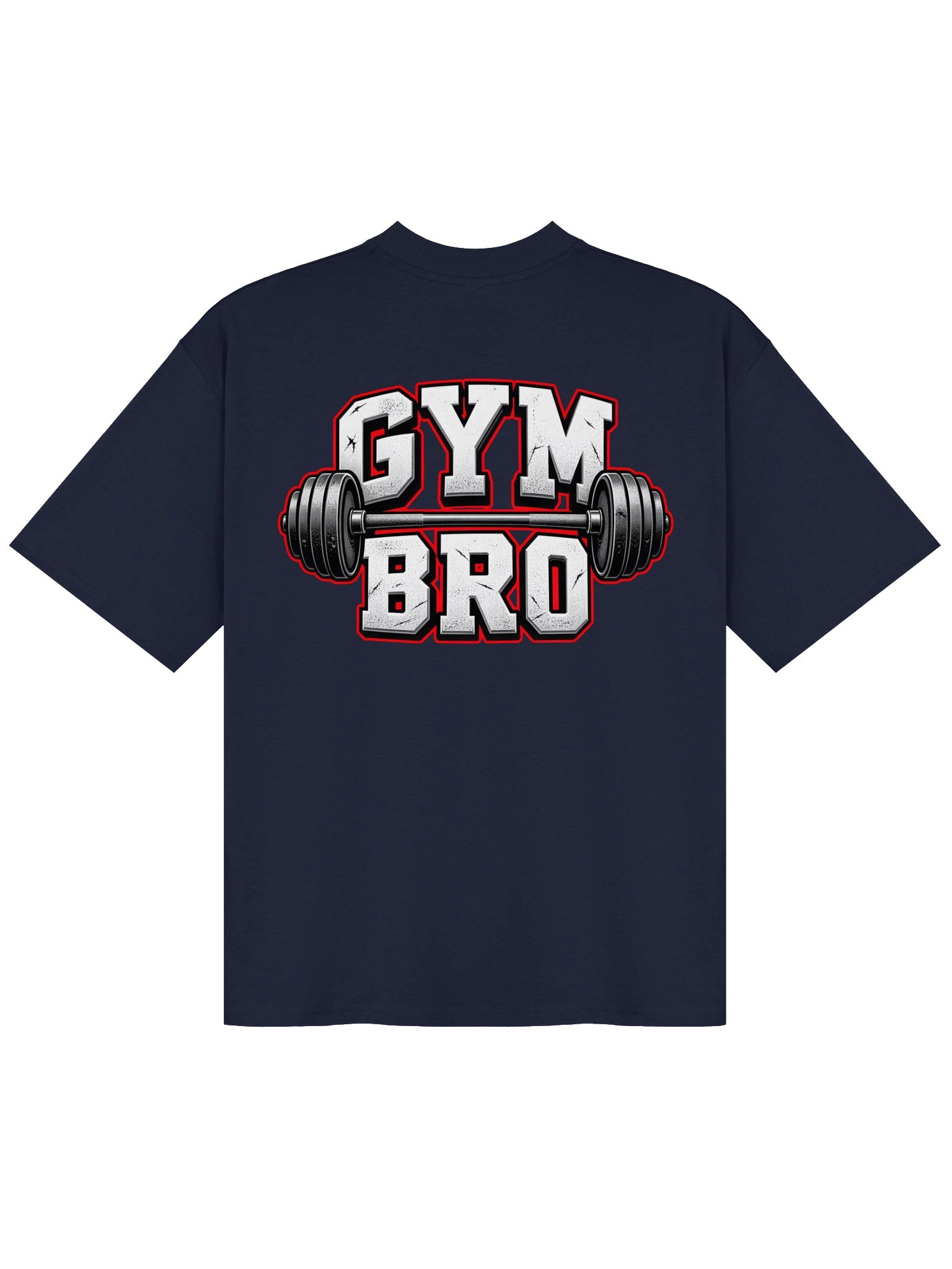 GYM BRO Barbell Oversized Tee product image (26)