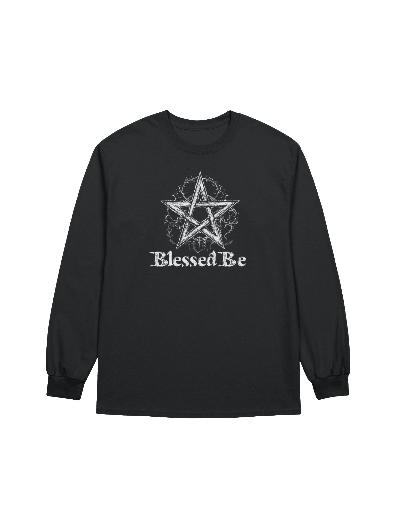 Blessed Be Pentagram Long-Sleeve T-Shirt product image (1)