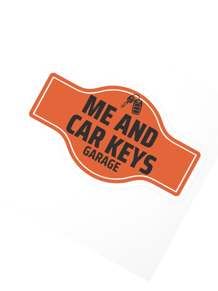 Me And Car Keys Sticker product image (2)