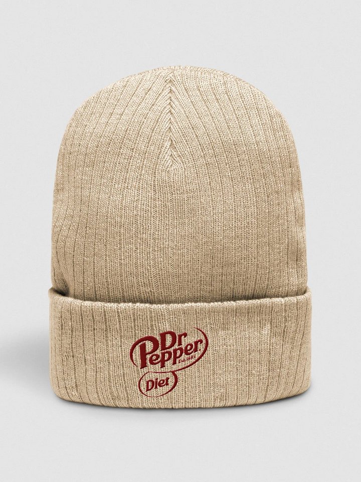 Diet Dr Pepper Logo Ribbed Beanie product image (1)